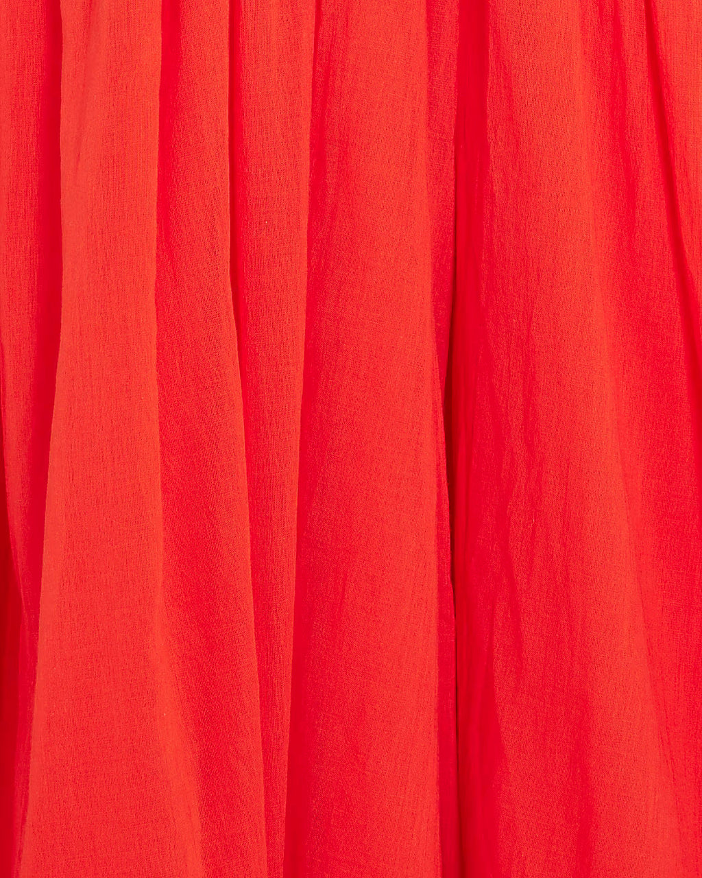 Red frill Sleeve Midi Dress